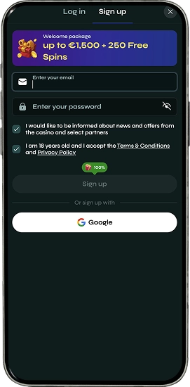 Register your account